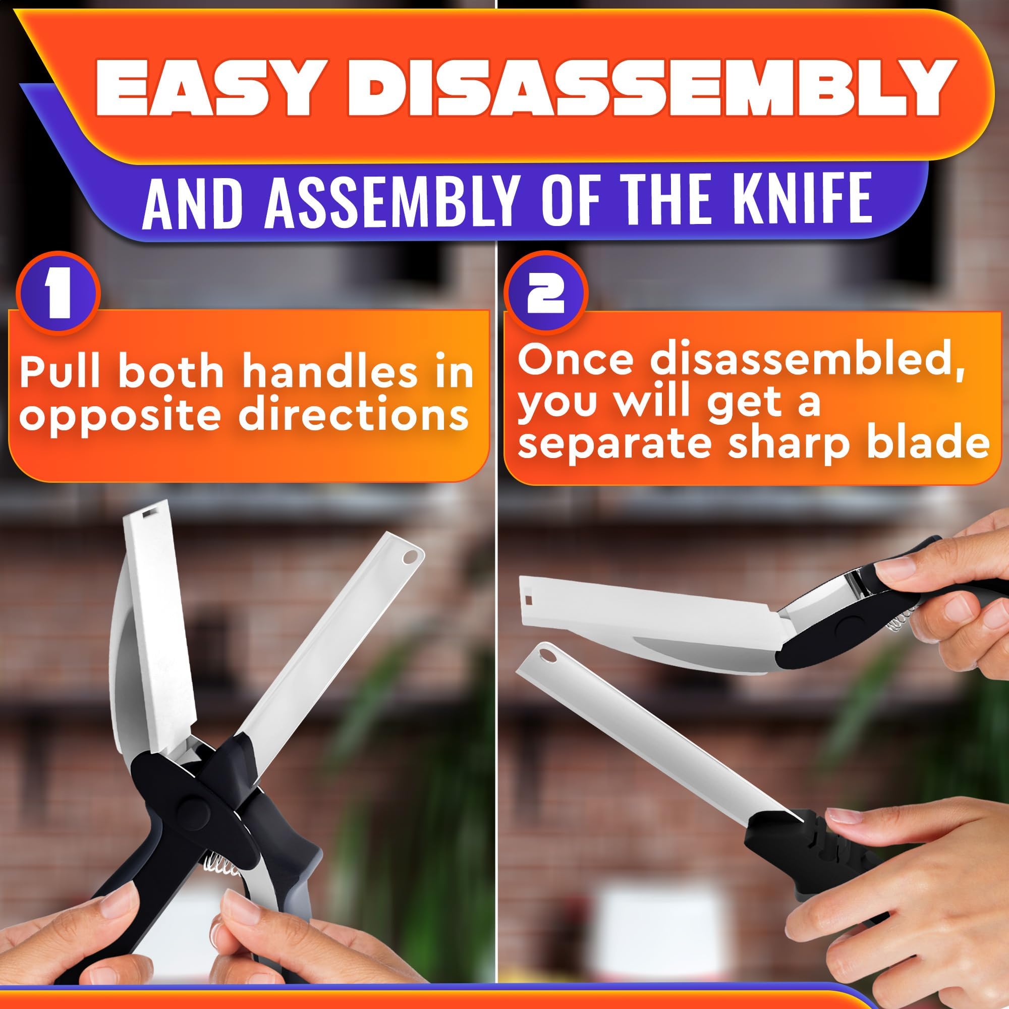 Coocoe 2 in 1 Kitchen Scissors for Food