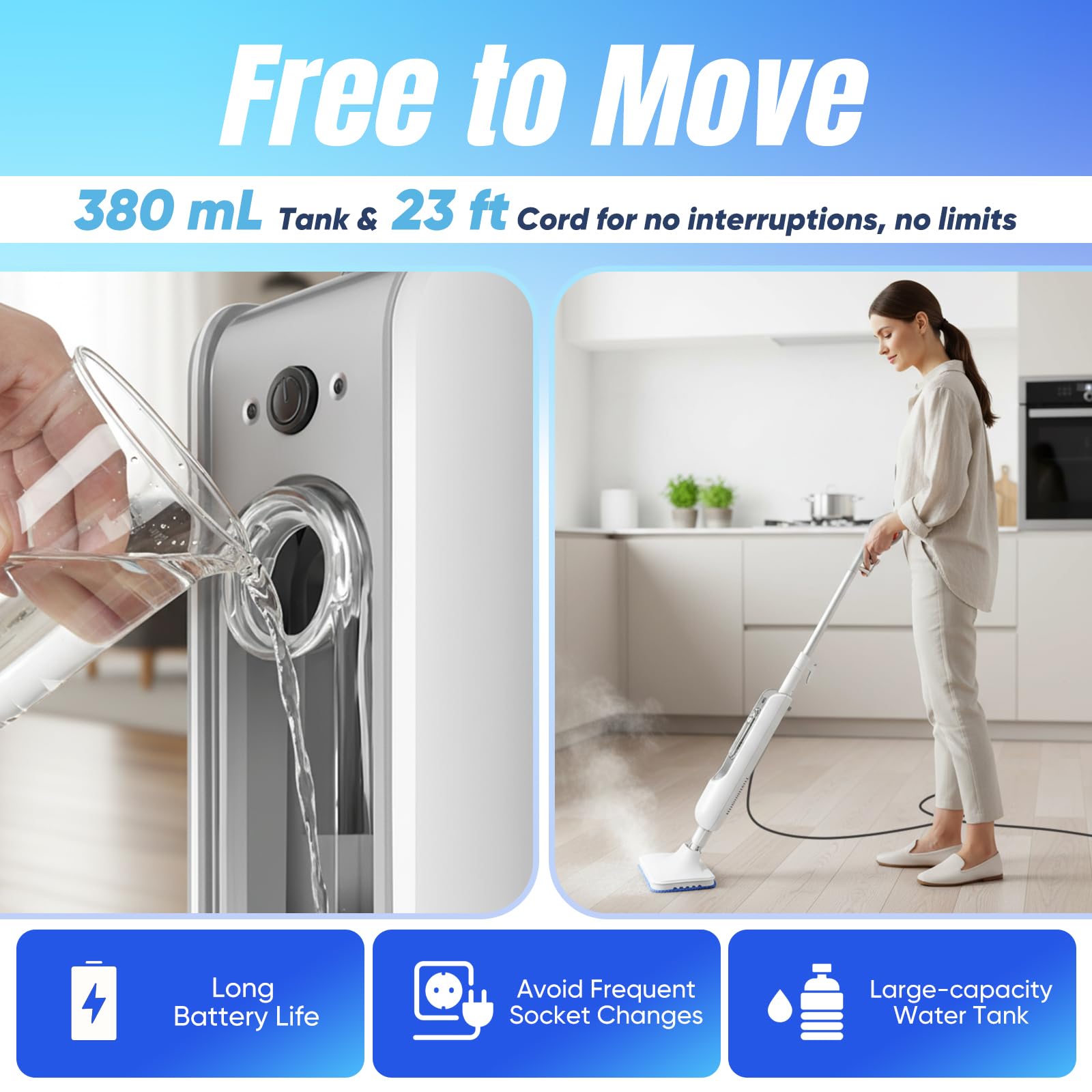 Coocoe Multi-Surface Steam Cleaner