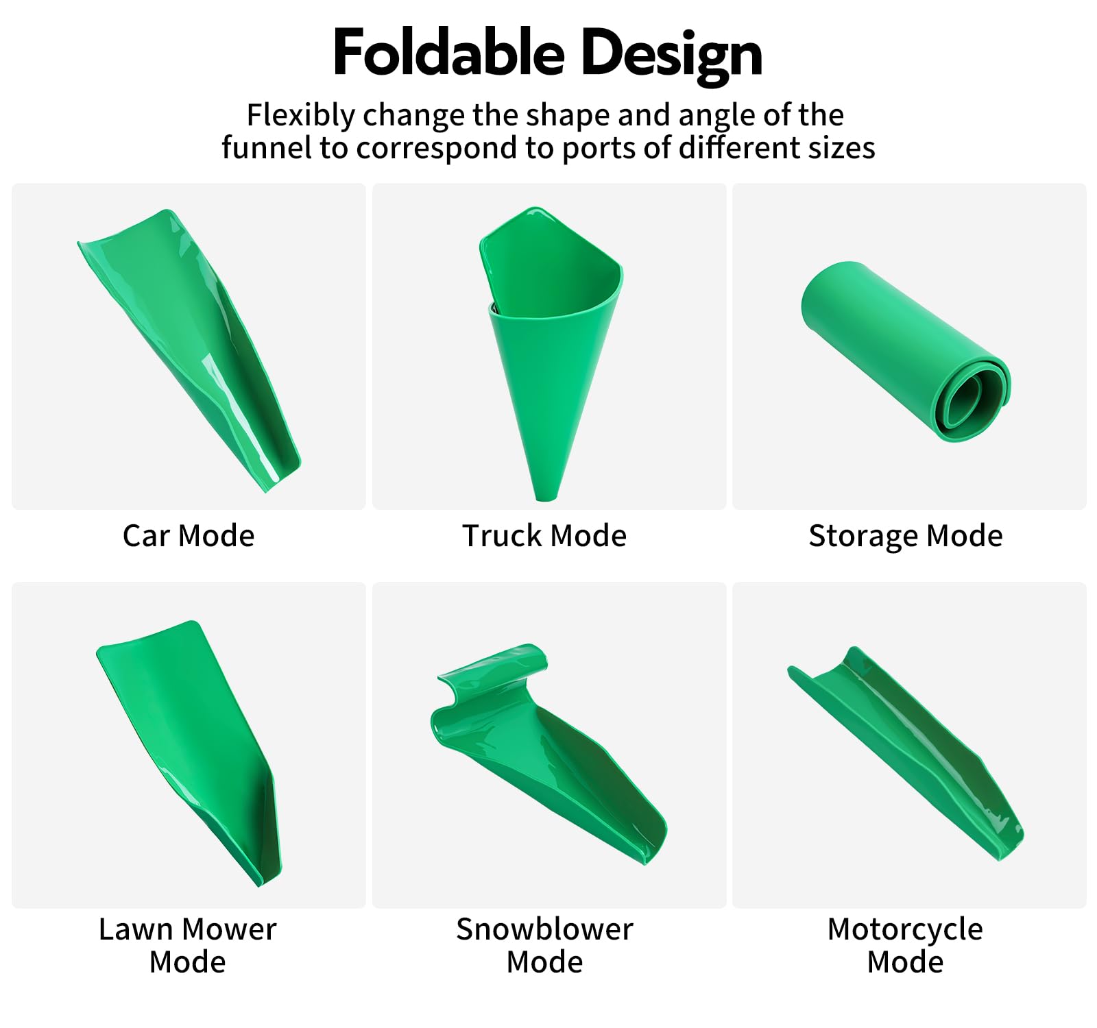 Coocoe Reusable Flexible Oil Drain Funnel Form