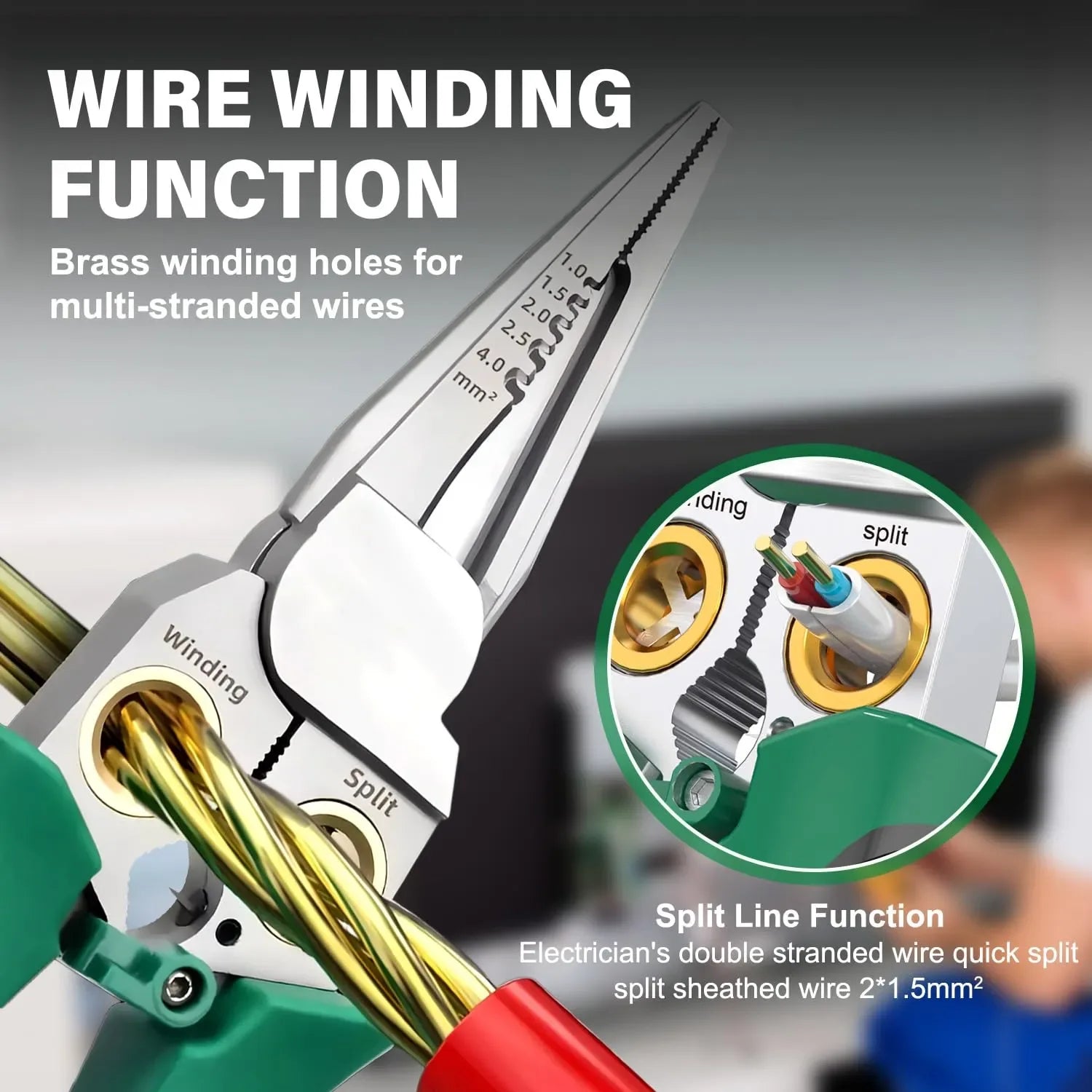 Coocoe 8-in-1 Wire Stripper with Voltage Tester