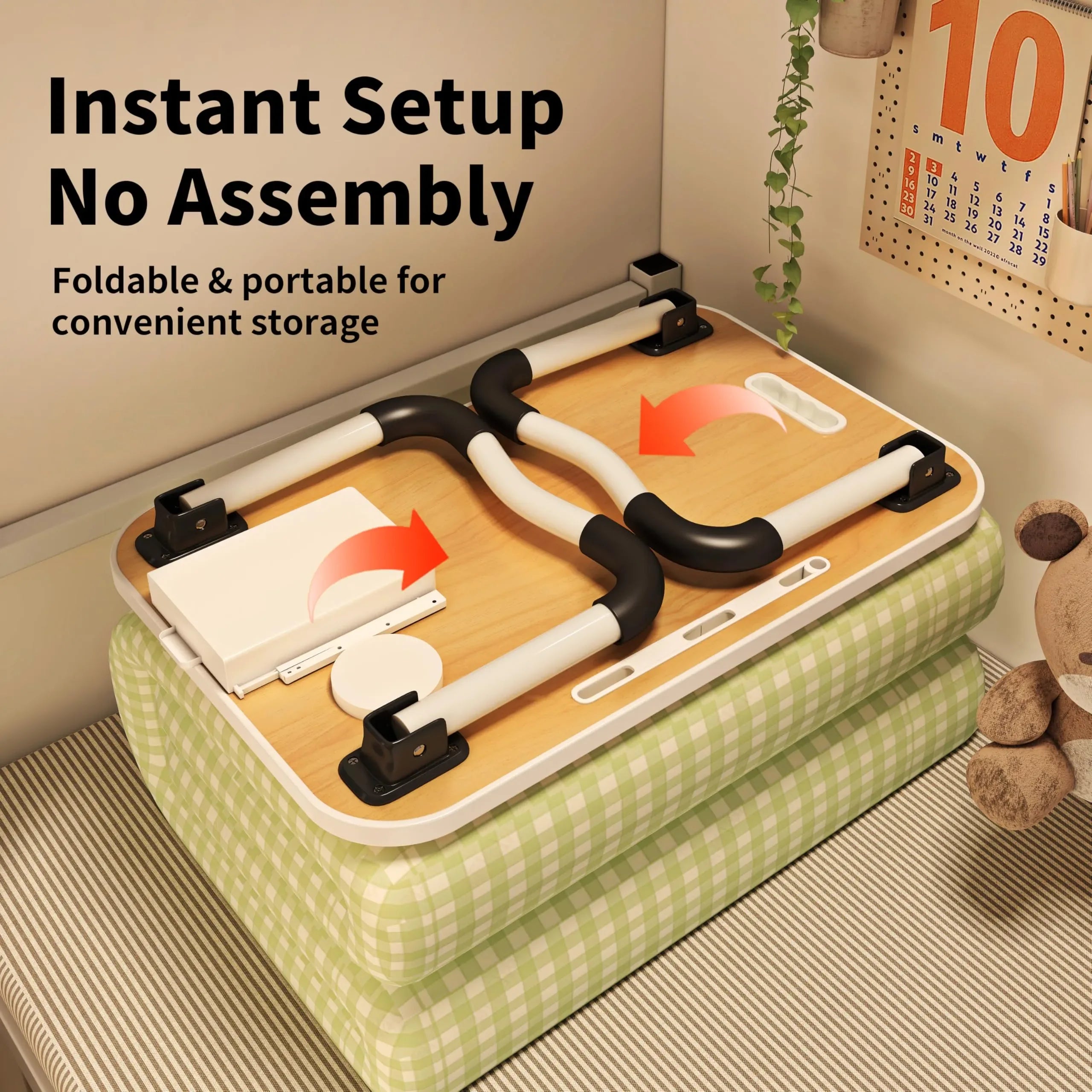 Coocoe Foldable Portable Laptop Stand Lap Desk