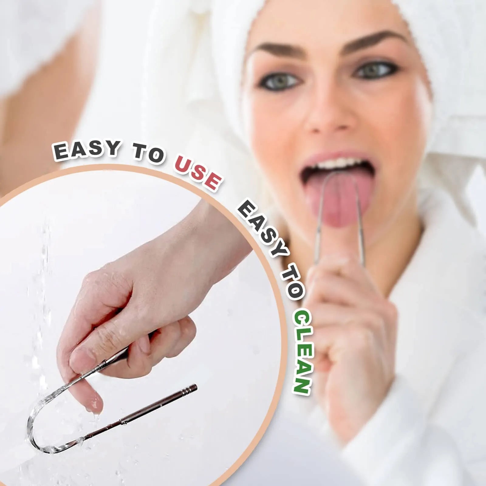 Coocoe Stainless Steel Tongue Cleaning Tool