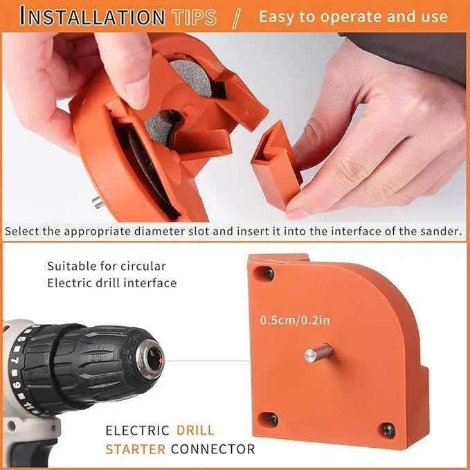 Coocoe Multipurpose Drill Bit Sharpener for 5/64"–5/8" Bits