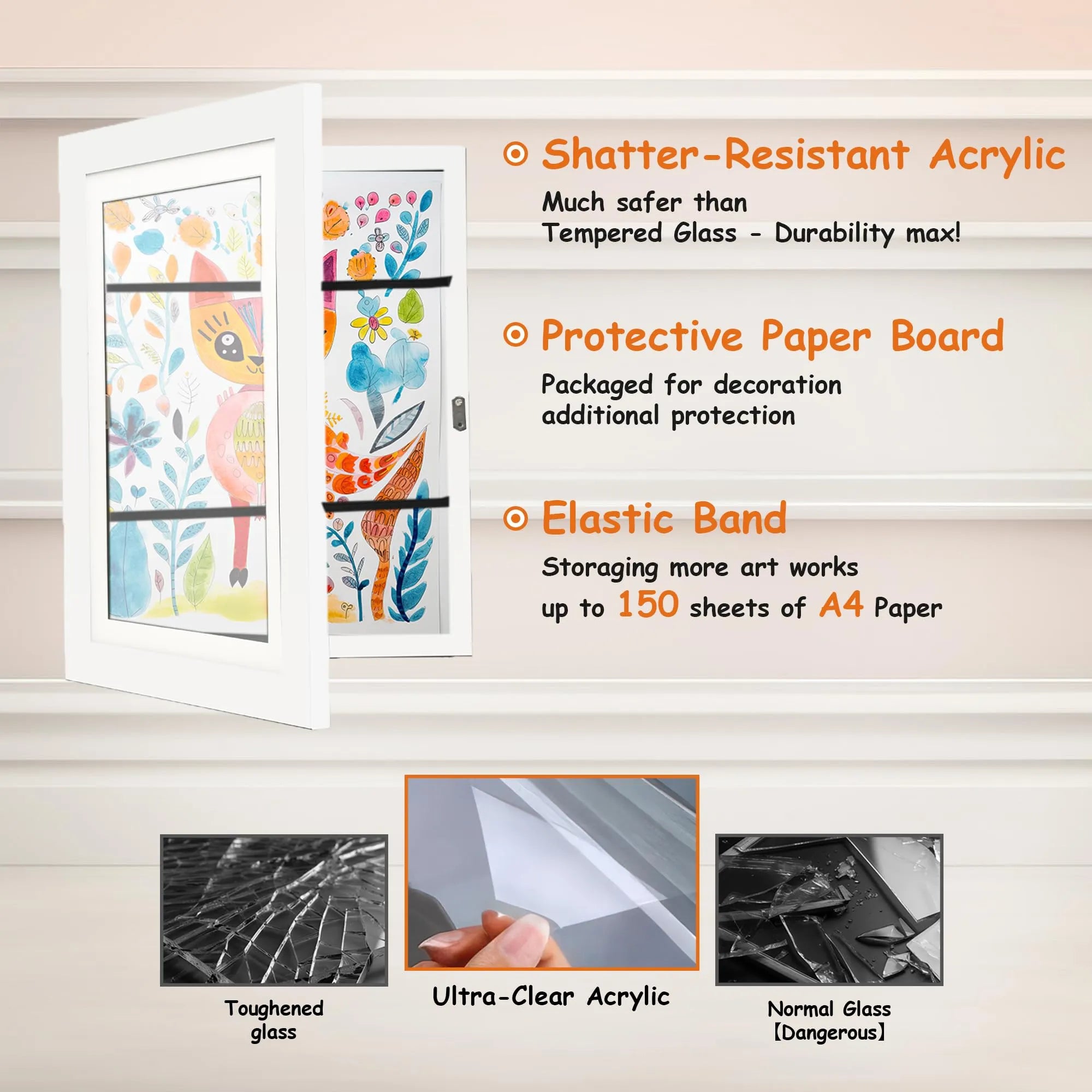Coocoe Changeable Front Opening Artwork Frame