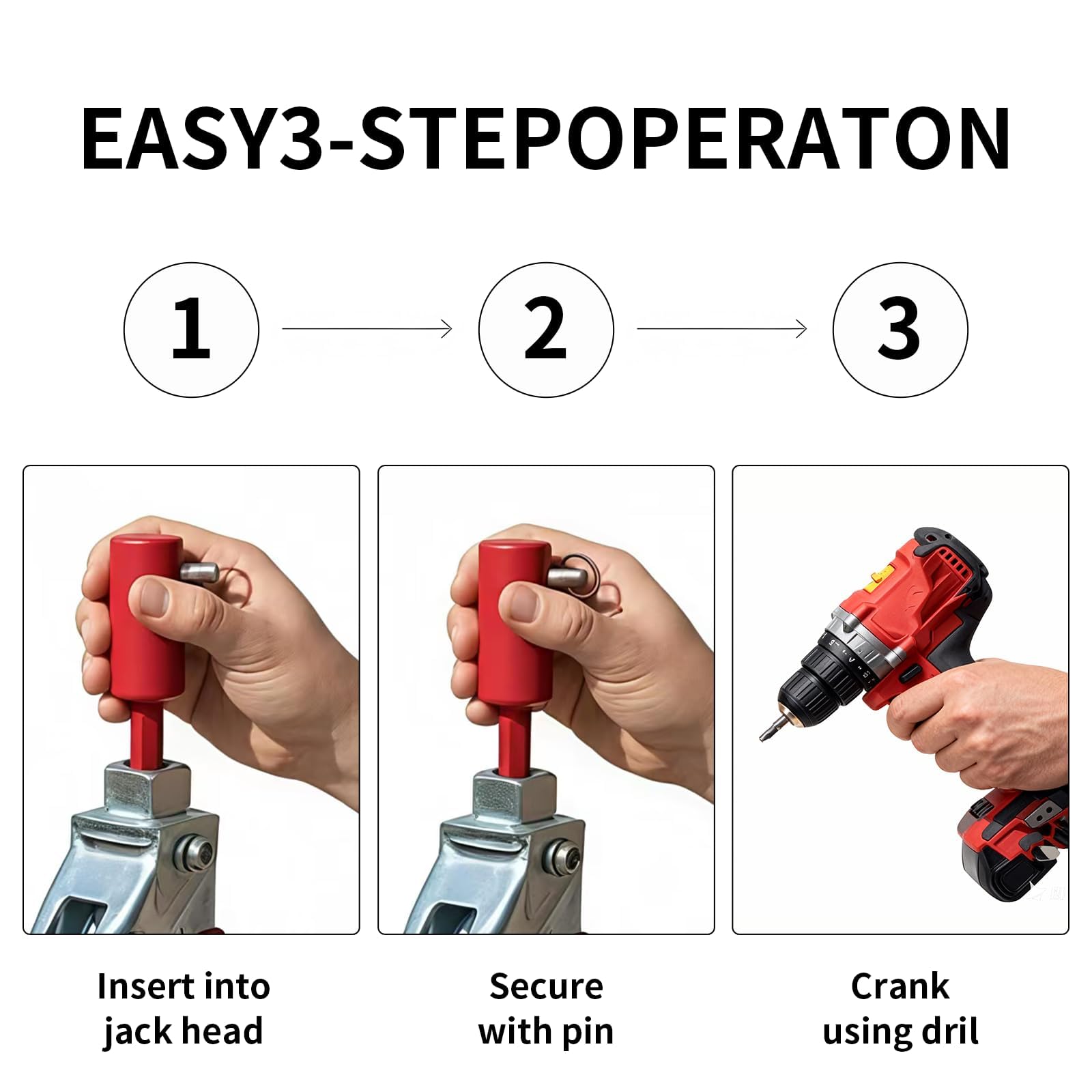 Coocoe Trailer Jack Drill Adapter