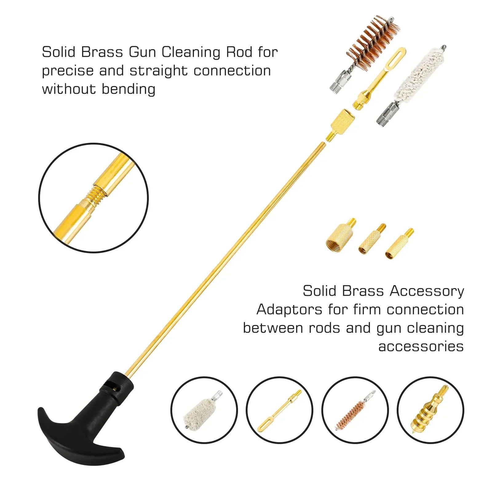 Coocoe Universal Multi-Caliber Gun Cleaning Kit