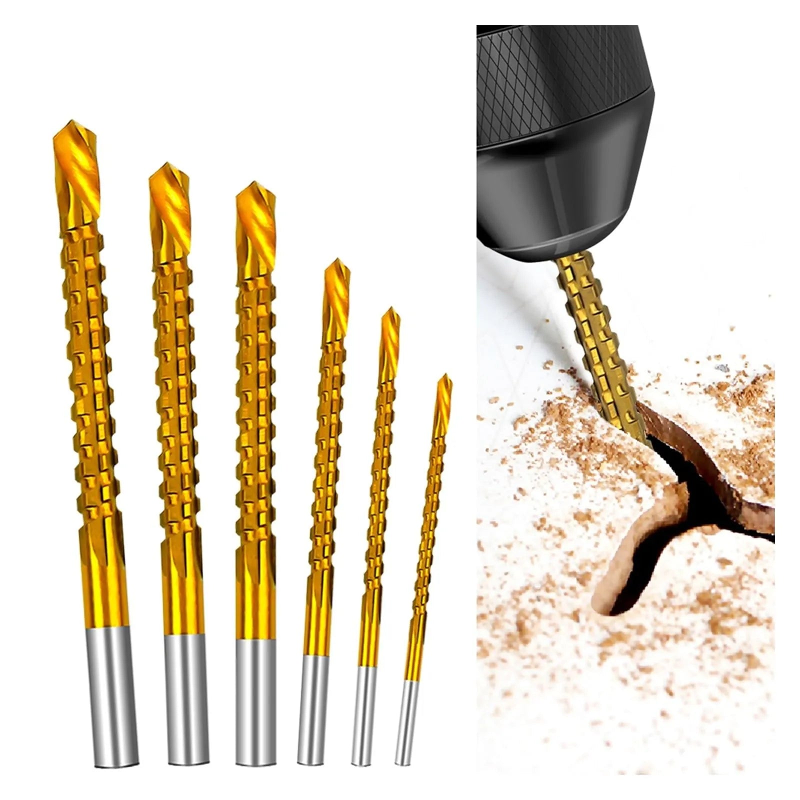 Coocoe Cobalt Spiral Composite Tap Drill Bit Set