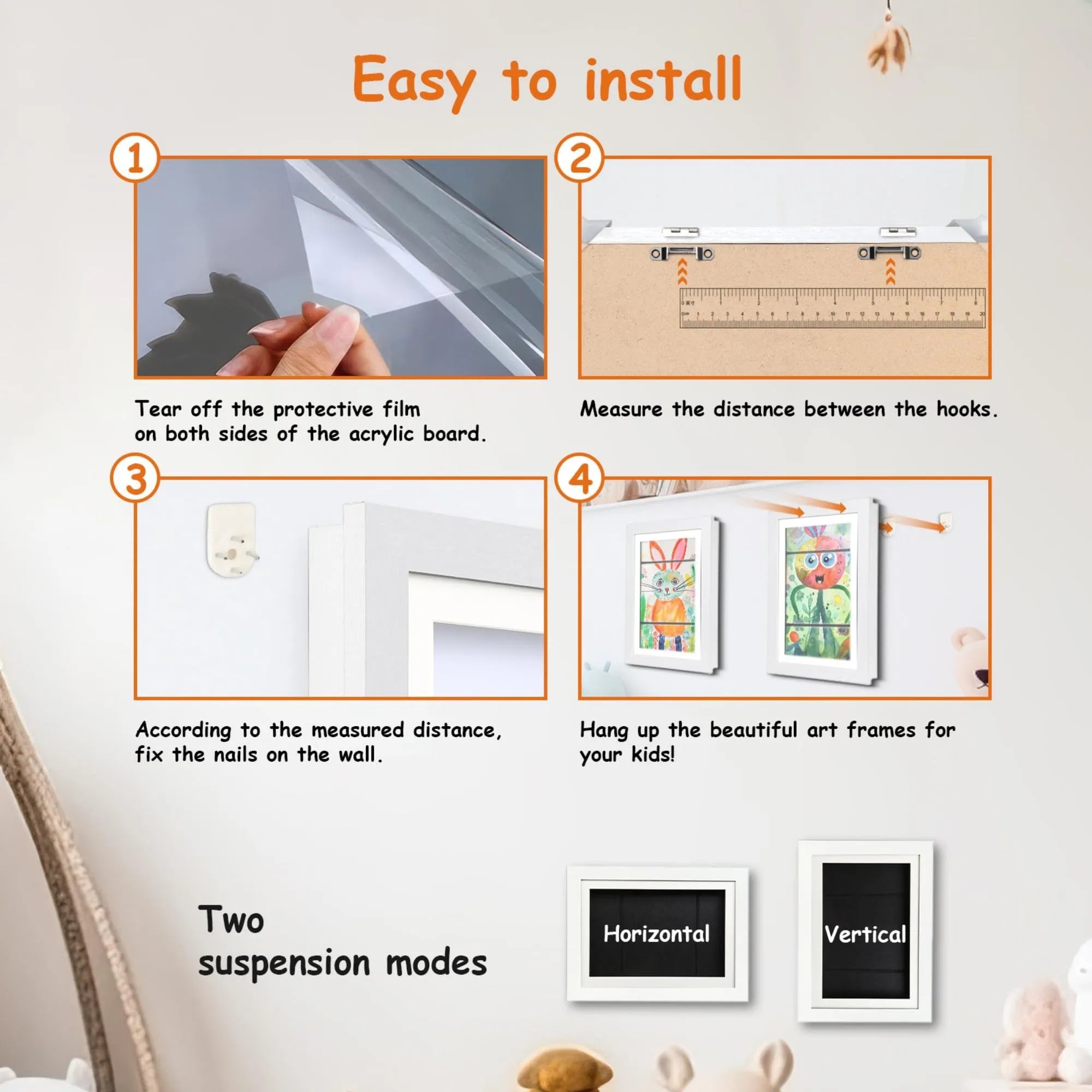 Coocoe Changeable Front Opening Artwork Frame