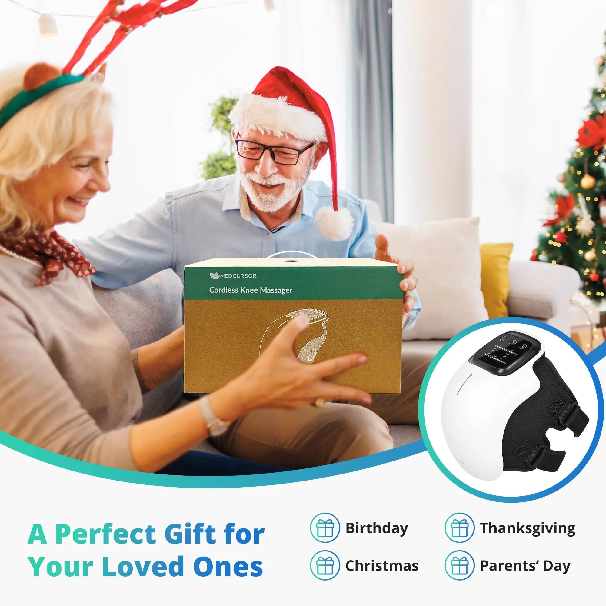 Coocoe Cordless Heated Knee Massager
