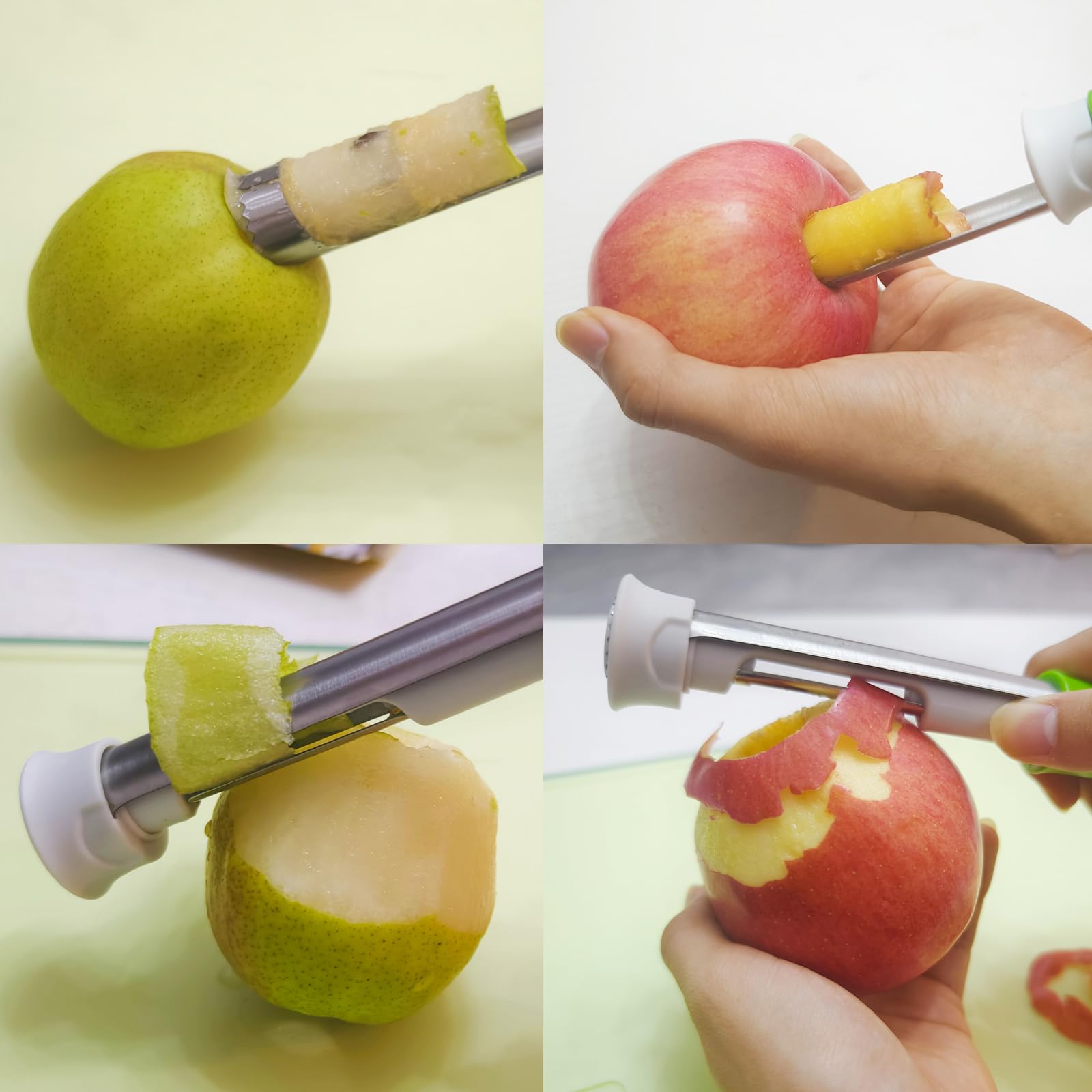 Coocoe 2 in 1 Apple Corer and Peeler Tool