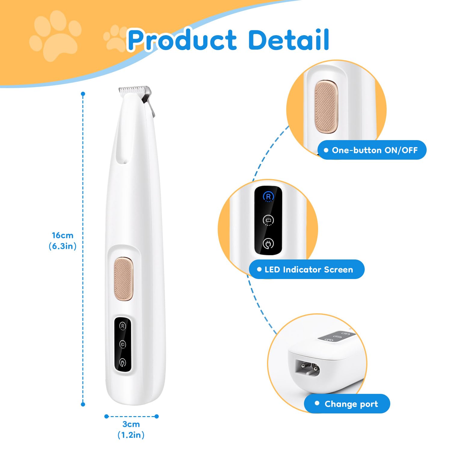 Coocoe Pet Micro Precision Trimmer