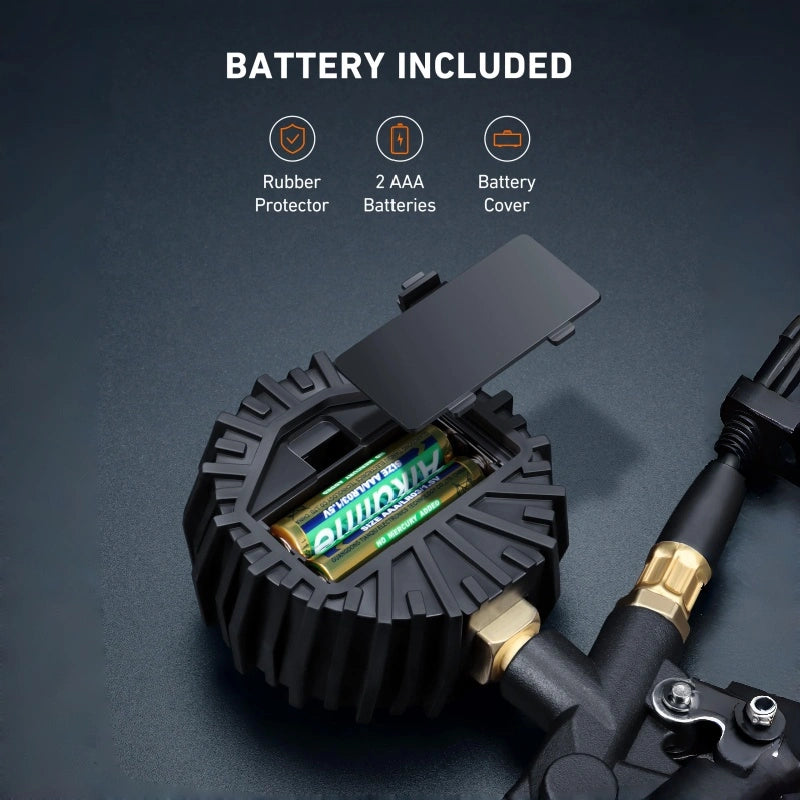 Coocoe Heavy-Duty Tire Pressure Gauge with Quick Connect Coupler