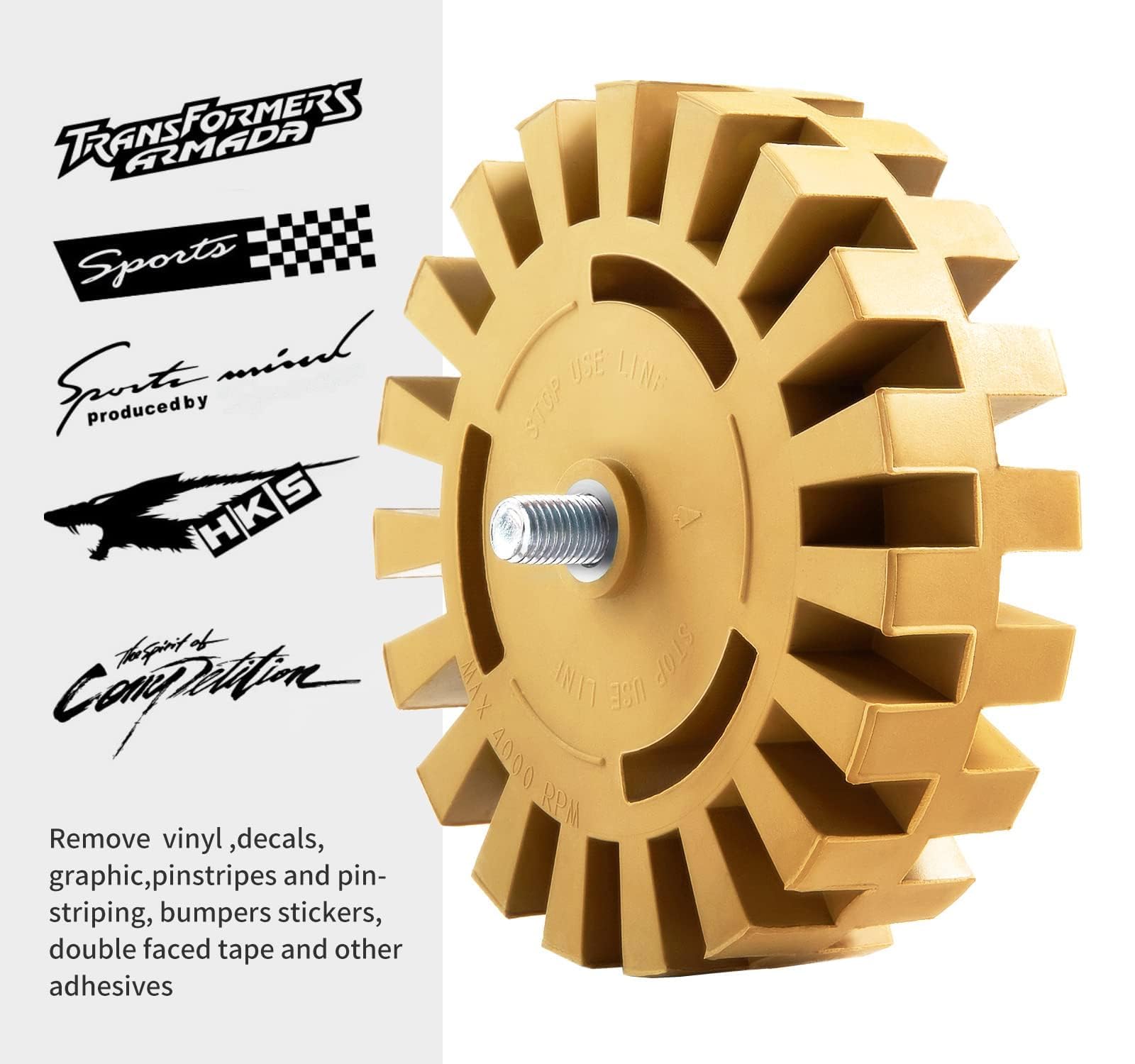 Coocoe Decal Remover Eraser Wheel Rubber Wheel