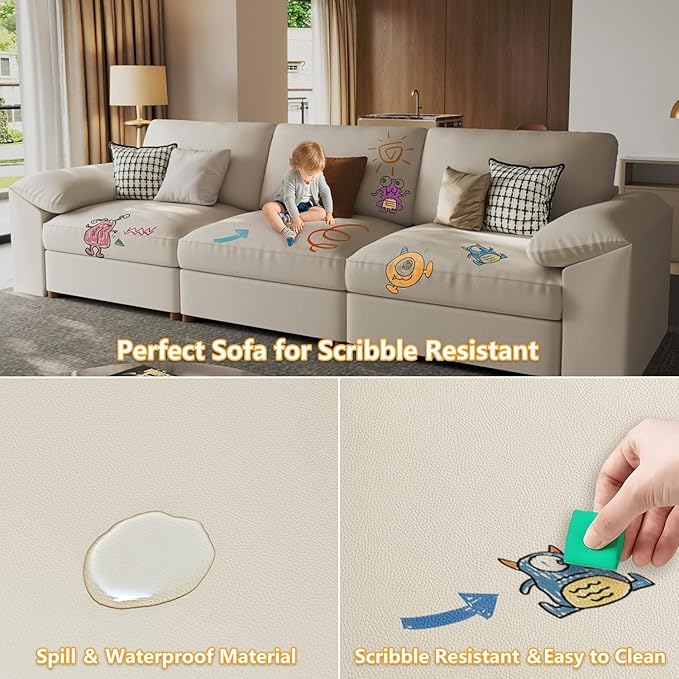 Deep Seat Sectional Couch