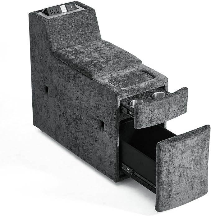 Versatile Console for Olar Oversized Modular Couch, Fuctional Side Table