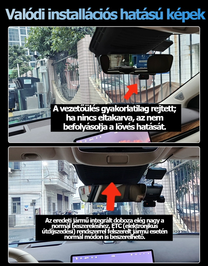 4K-s, négylencsés, őrszem üzemmódú autós kamera, parkolásfigyelés, 24 órás karcolásvédelem, 360 fokos panorámanézet, hangvezérlés.