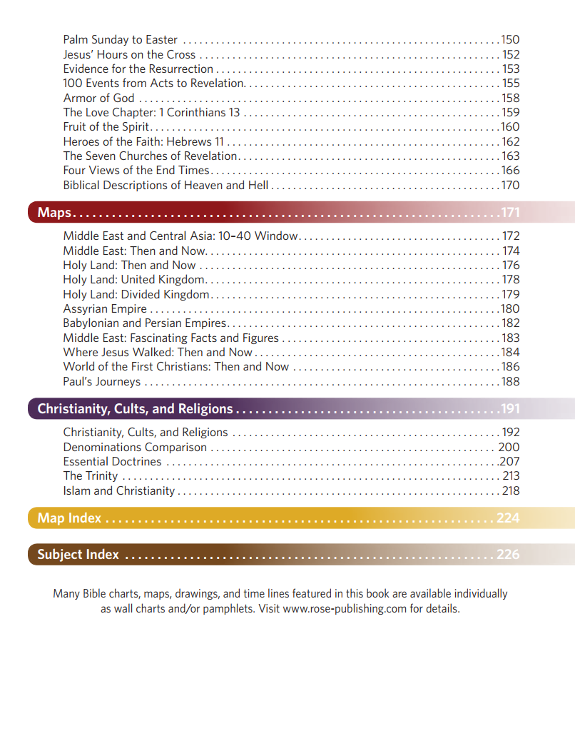 🔥Last Day70% off🔥10th Anniversary Edition Bible Charts, Maps and Time Lines（Spiral-bound hardcover）