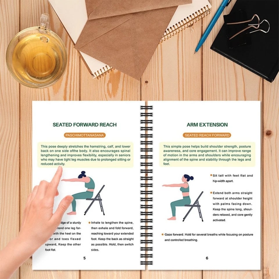 🔥Most Popular in 2026🔥The Complete Guide to Chair Yoga for Seniors Over 60: 40+ Low-Impact Easy Exercises to Restore Strength, Mobility, Balance, and Lose Weight