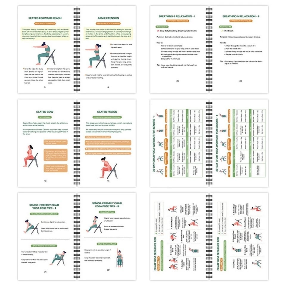 🔥Most Popular in 2026🔥The Complete Guide to Chair Yoga for Seniors Over 60: 40+ Low-Impact Easy Exercises to Restore Strength, Mobility, Balance, and Lose Weight