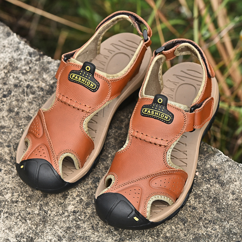 Leather sports sandals