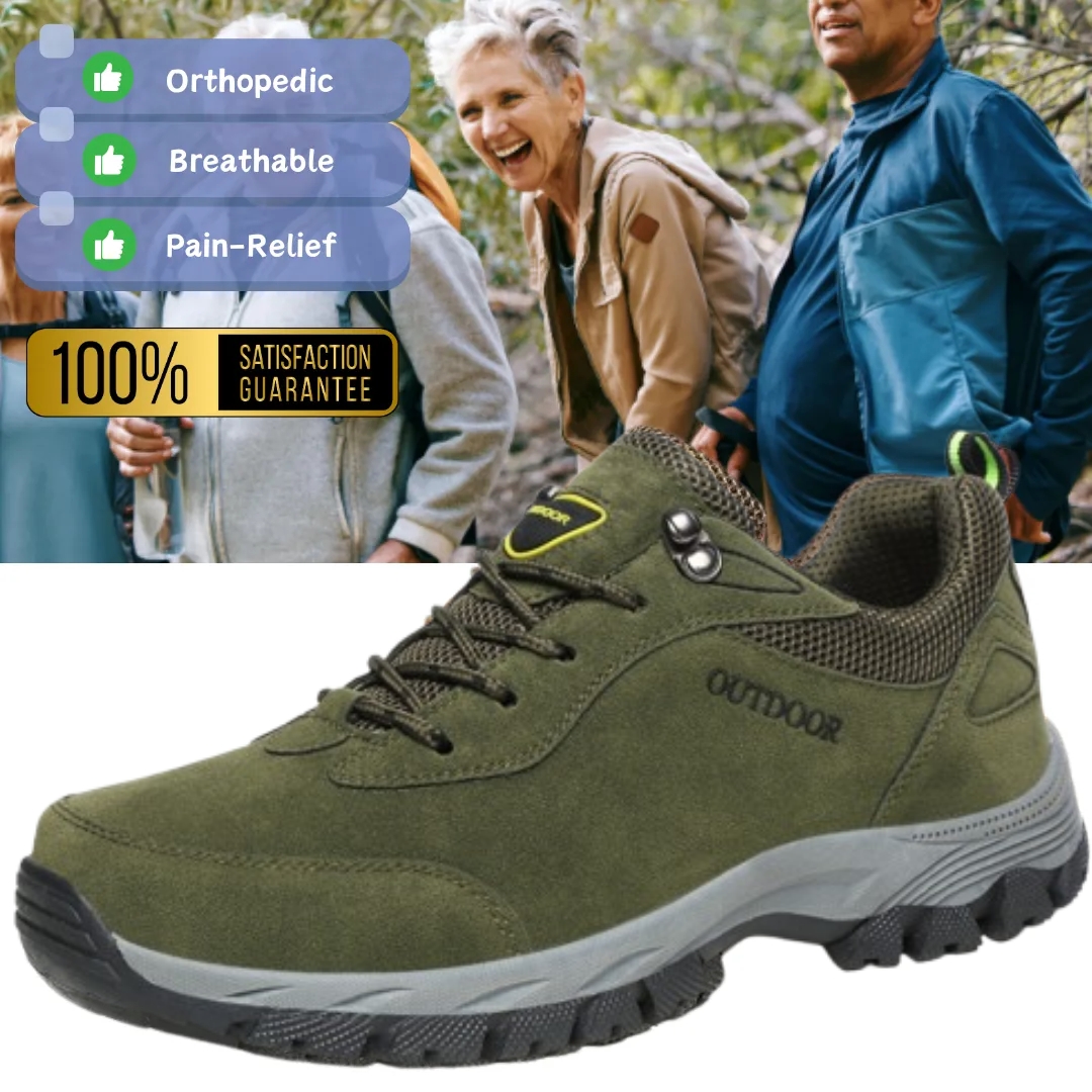 🔥Letzter Tag: 70 % Rabatt!🔥 Atmungsaktive Herren-Wanderschuhe mit guter Fußgewölbeunterstützung, bequeme orthopädische Wanderschuhe