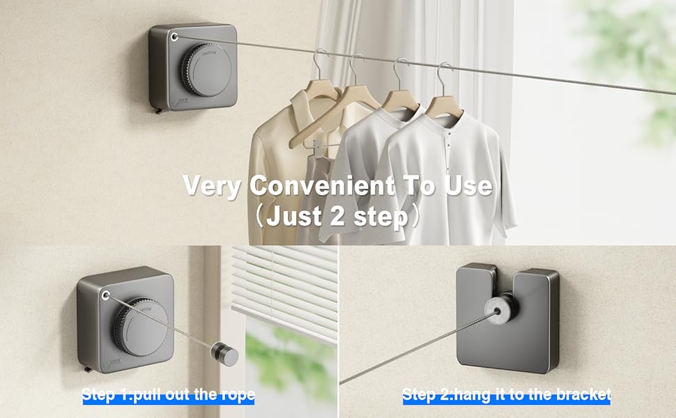 clothesline retracting indoor