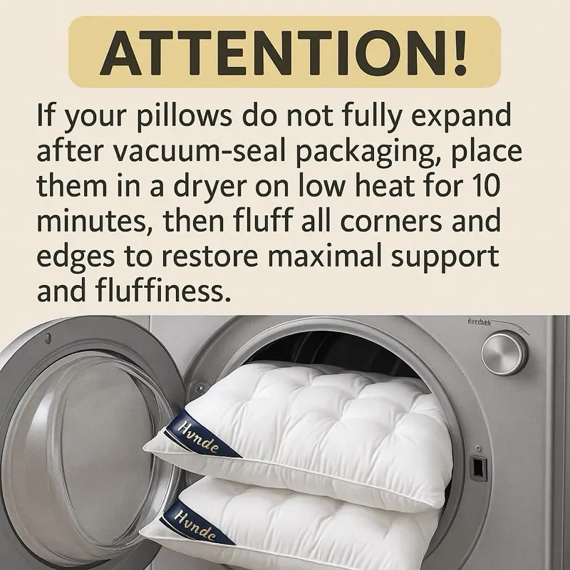 Luxury 5-Star Hotel Quality Pillows 19x29 Inches Deep Sleep Neck Support Low Allergy Polyester Fiber Cover Soft Texture Surface