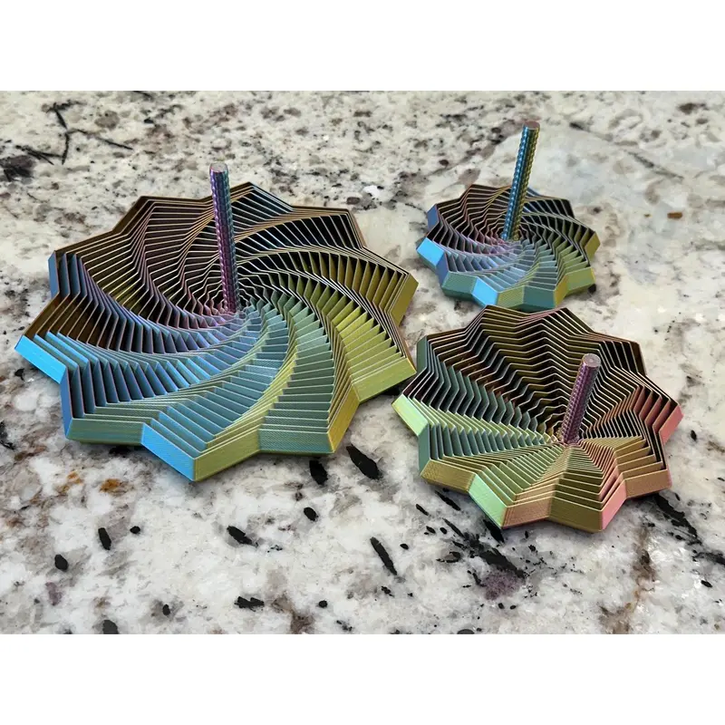 Expanded Sensory Fidget Star with Handle - Very Satisfying Sight and Sound with Hypnotizing Visual Fidget Toy