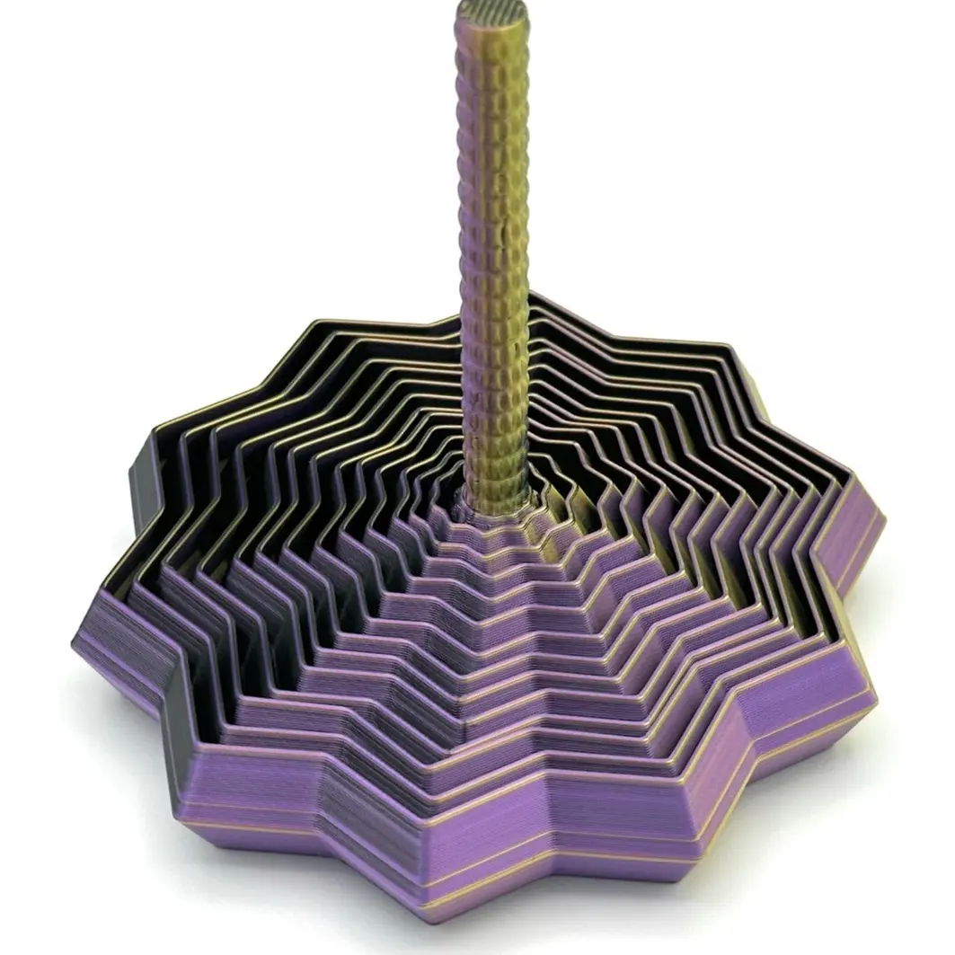 Expanded Sensory Fidget Star with Handle - Very Satisfying Sight and Sound with Hypnotizing Visual Fidget Toy