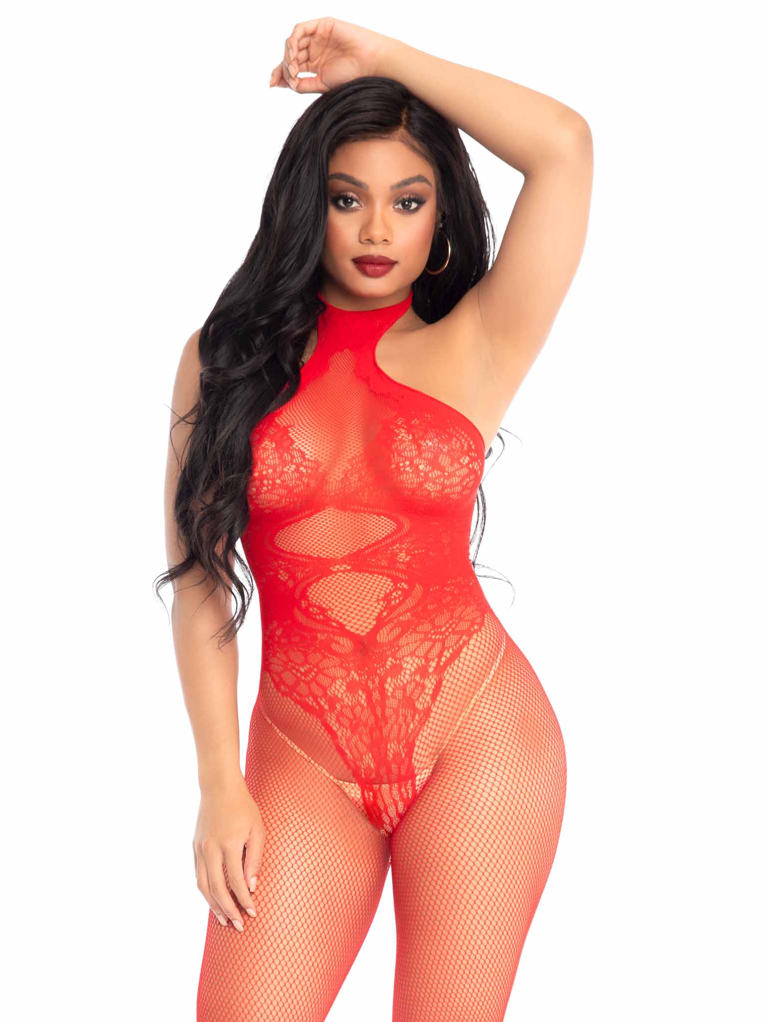 Leg Avenue  Fishnet Seamless Halter Bodystocking  89186