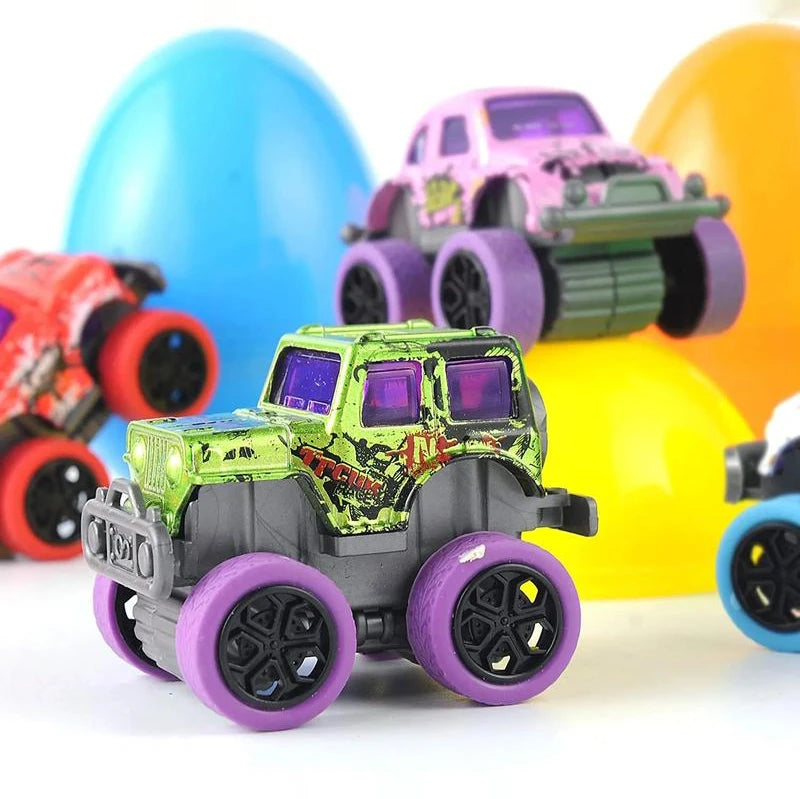 Lumosliving™ Easter Eggs with Monster Trucks