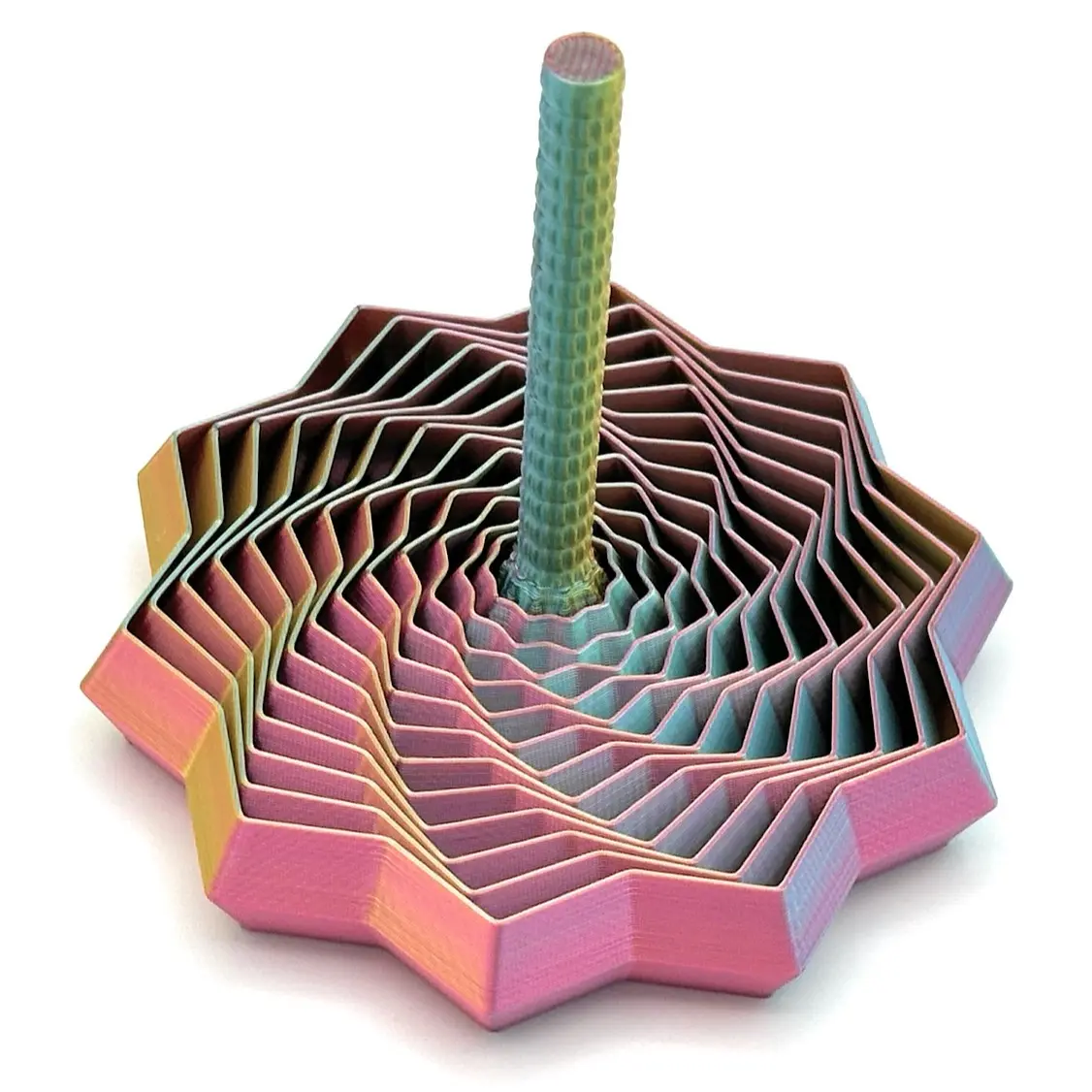 Expanded Sensory Fidget Star with Handle - Very Satisfying Sight and Sound with Hypnotizing Visual Fidget Toy