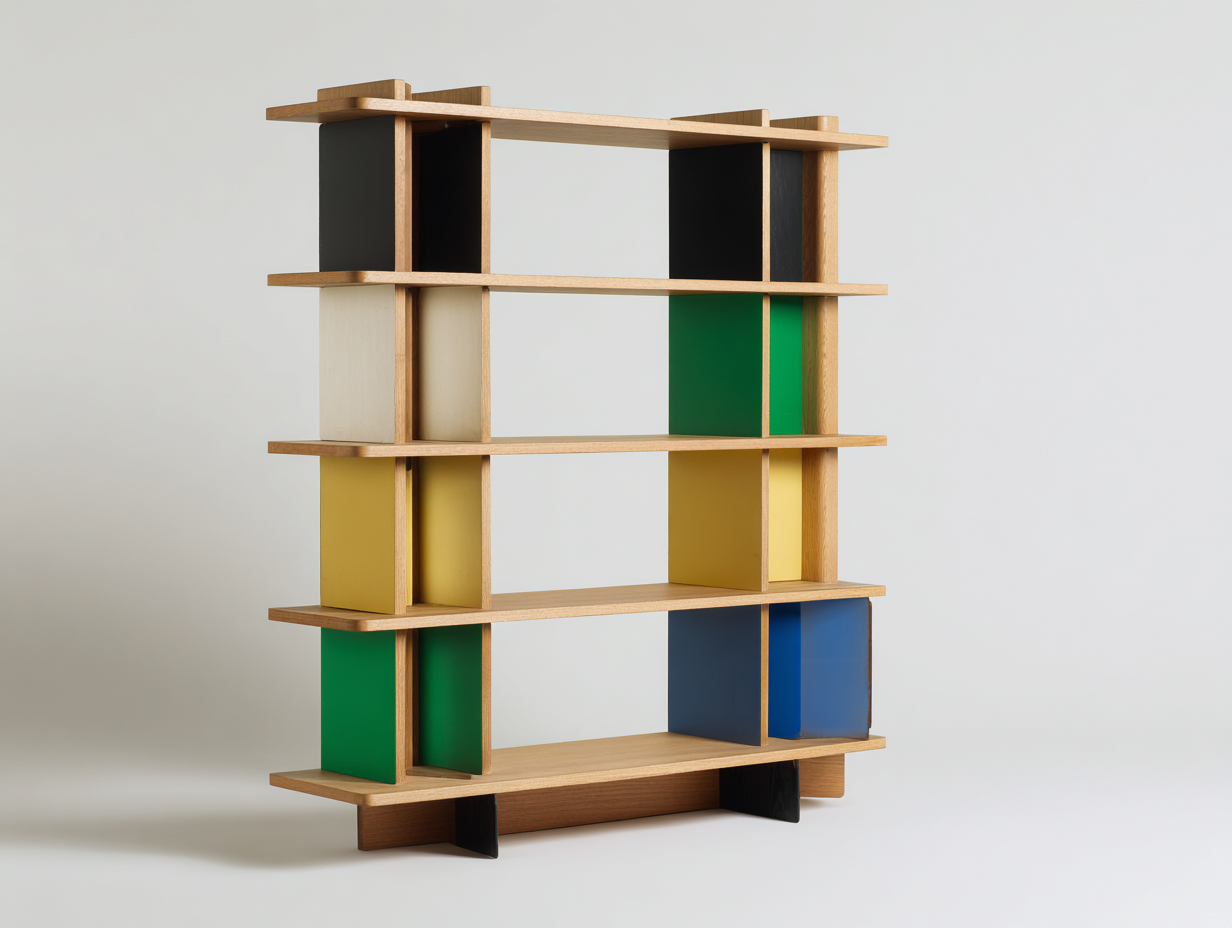 Librería-madera-estantes abiertos-120x40x160 cm-marrón-diseño moderno interior