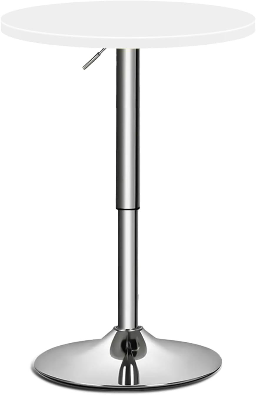 Round Bar 27.5"- 36" Height-Adjustable Cocktail Table