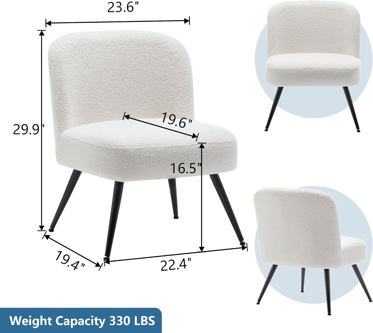 Accent Chairs Set of 2 for Living Room Bedroom