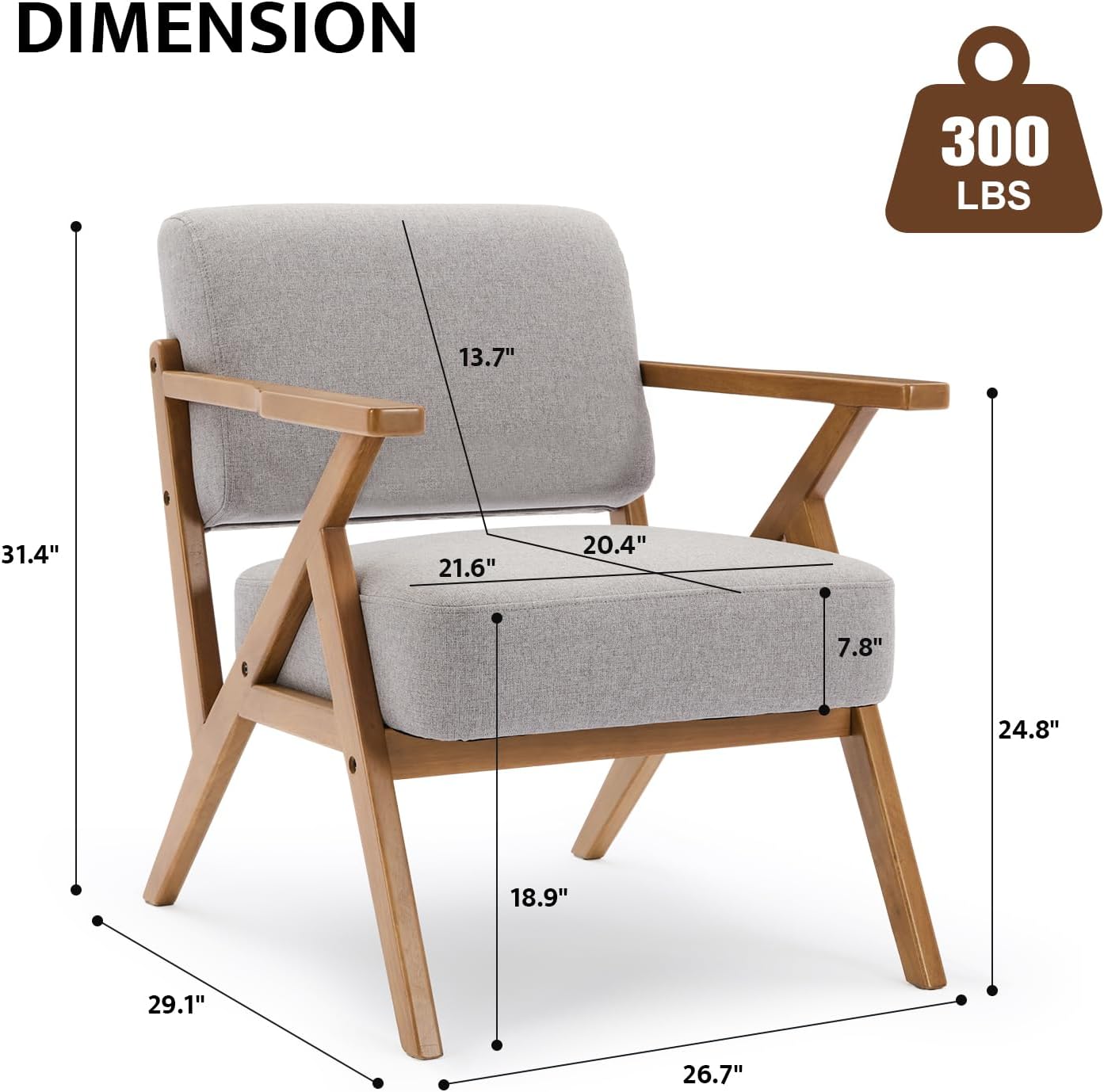 Mid-Century Modern Lounging Armchair