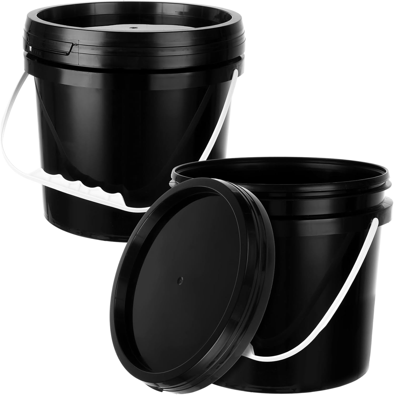 2 Pack 1 Gallon Empty Paint Cans with Lids