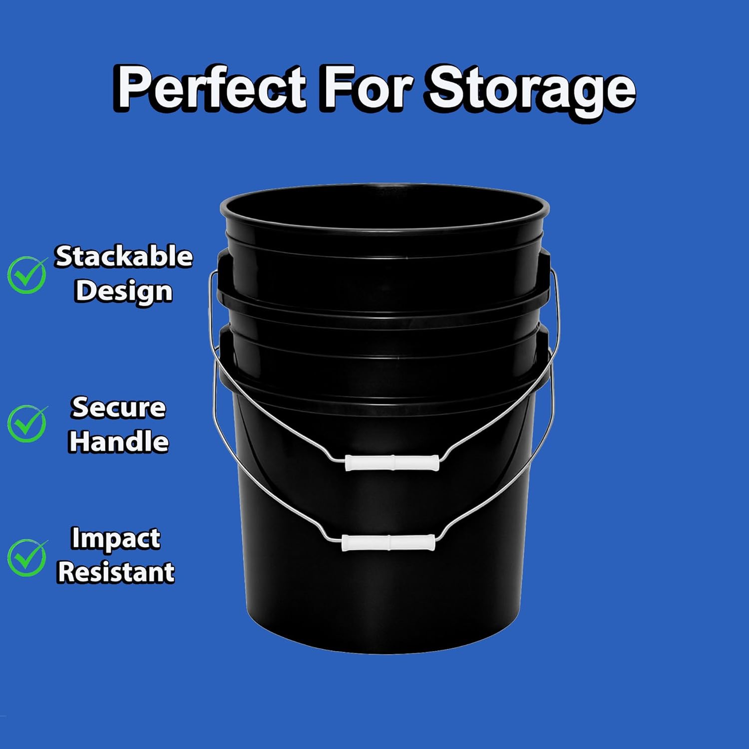 5-Gallon Bucket with Airtight Lid – Made in USA