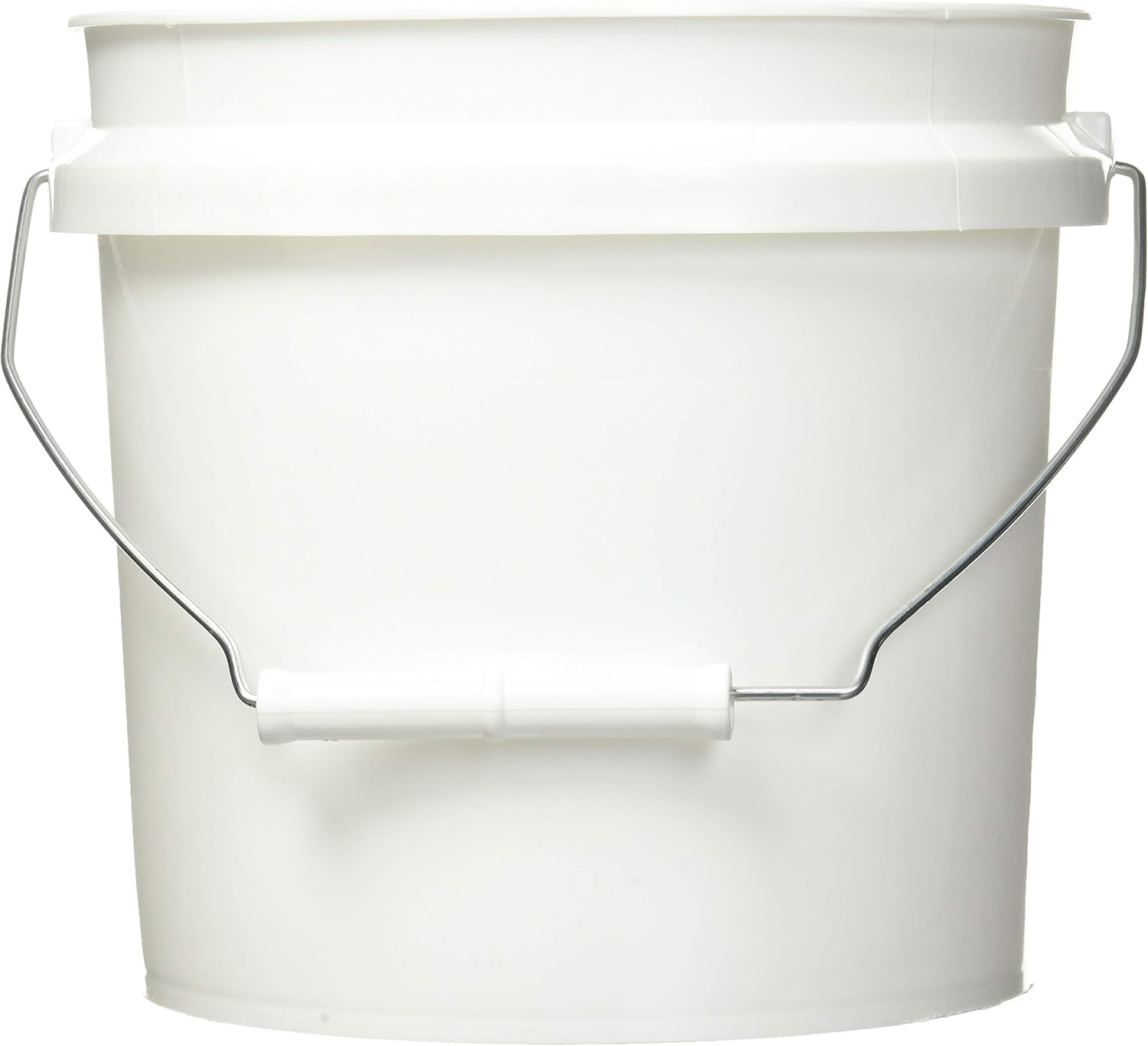 1-Gallon White Plastic Pail Paint Pail/Container