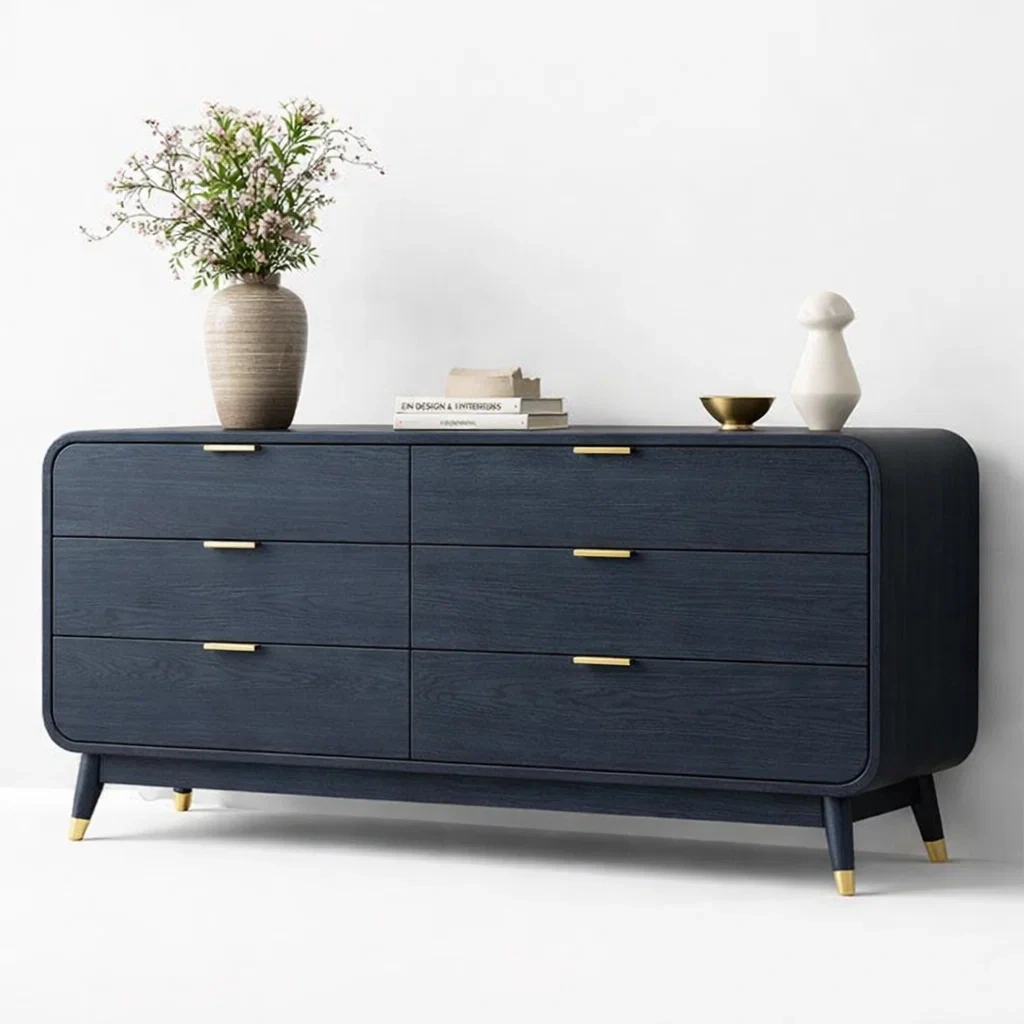 Modern Dark Wood Dresser-yavniro