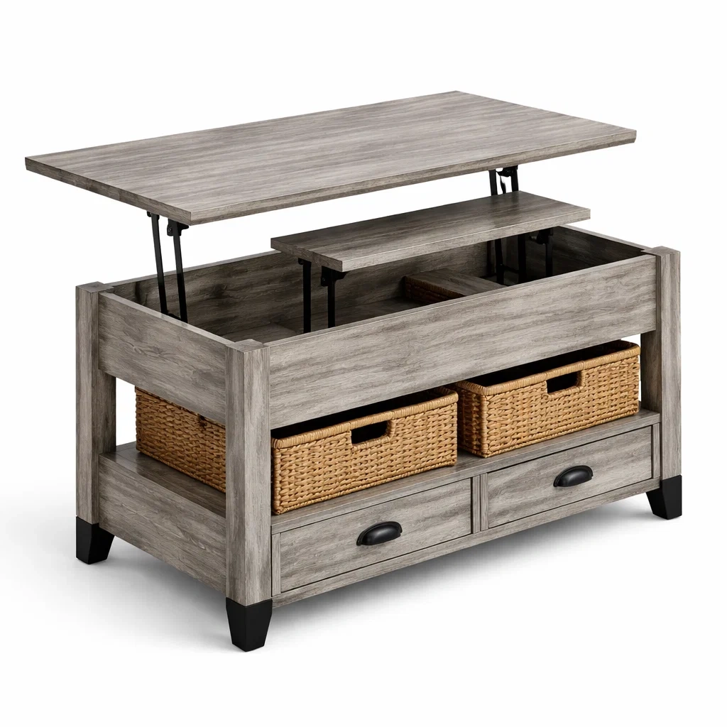 Lift Top Storage Coffee Table-yavniro