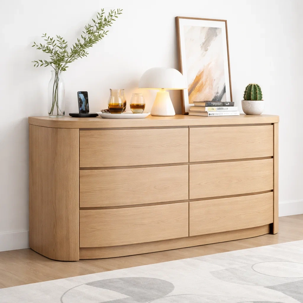 Minimalist Oak Storage Dresser-yavniro