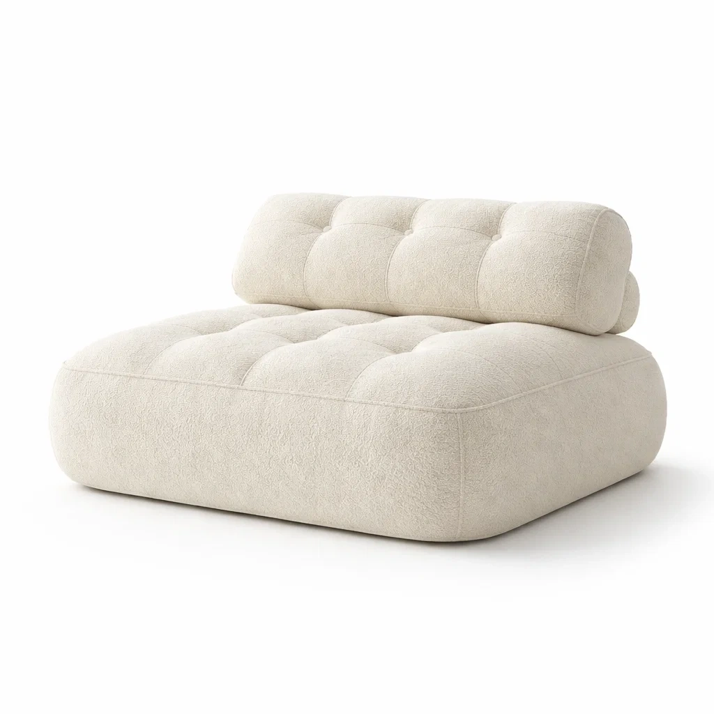 Modern Boucle Lounge Sofa Chair-yavniro