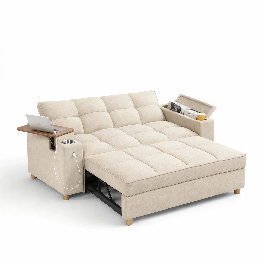 Convertible Sleeper Sofa With Storage-yavniro