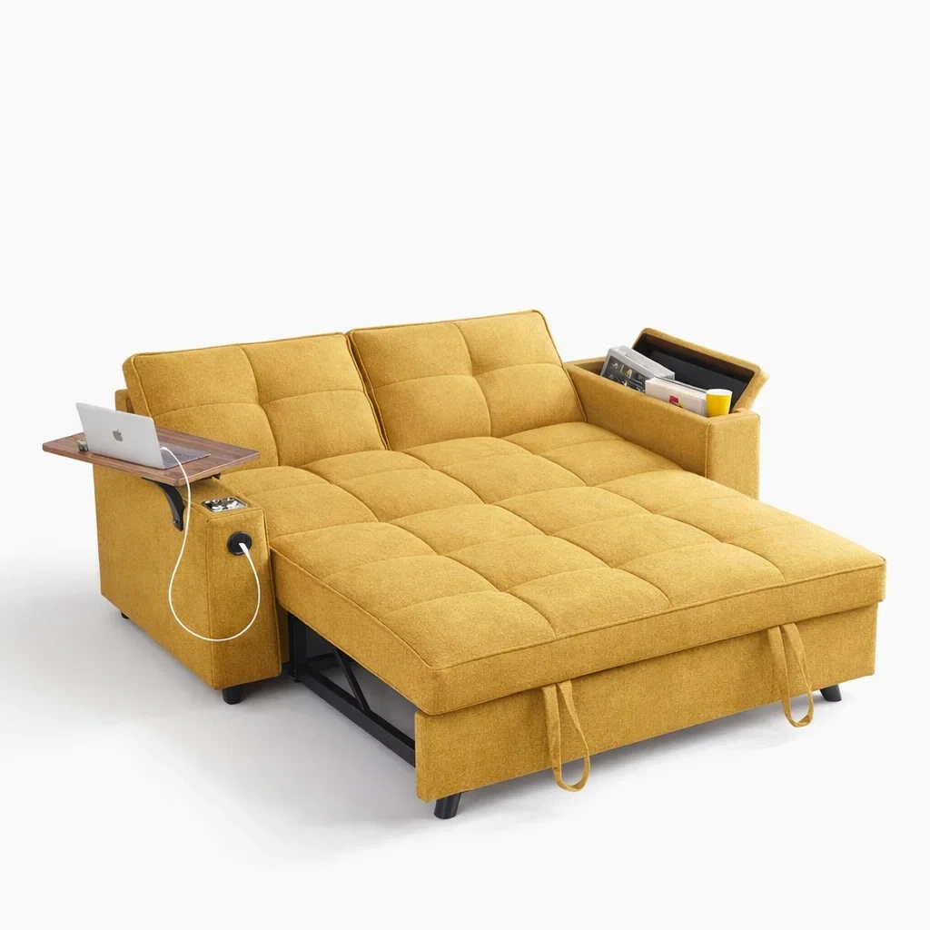 Convertible Sleeper Sofa With Storage-yavniro