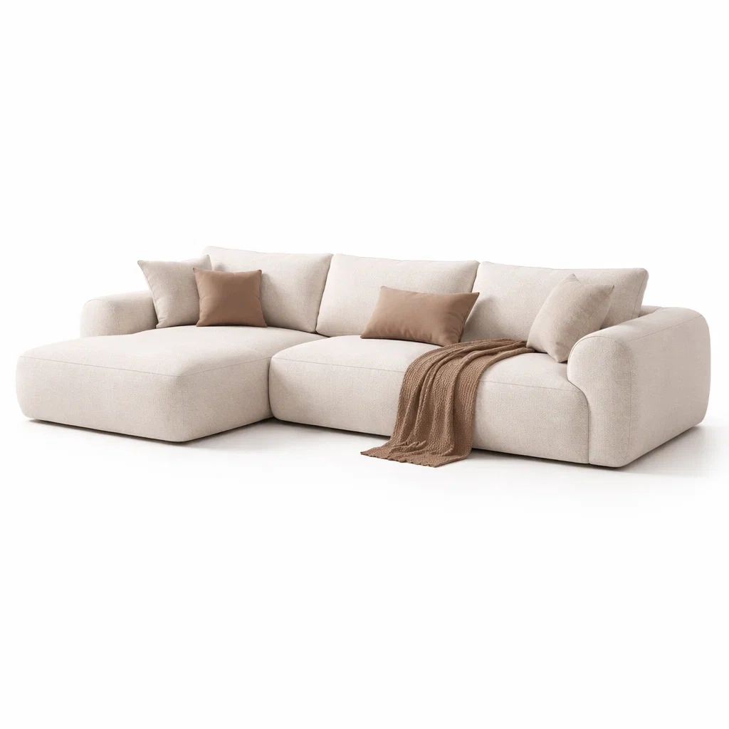 Modern Chaise Sectional Sofa-yavniro
