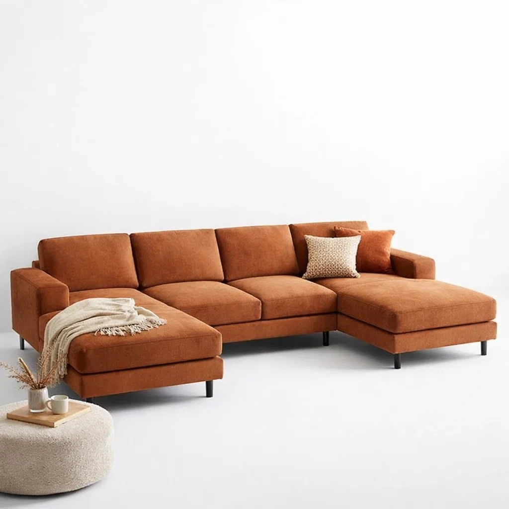 Modern L Shape Sectional Sofa-yavniro