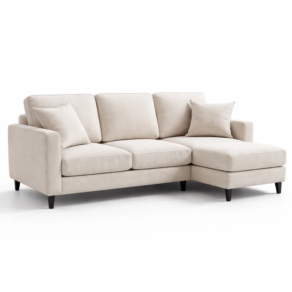 Compact Fabric Sectional Sofa-yavniro