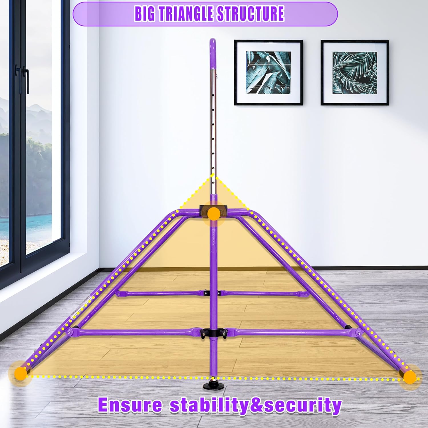 Fold Gymnastic Bar With Mat And Foam Folding Floor Balance Beam