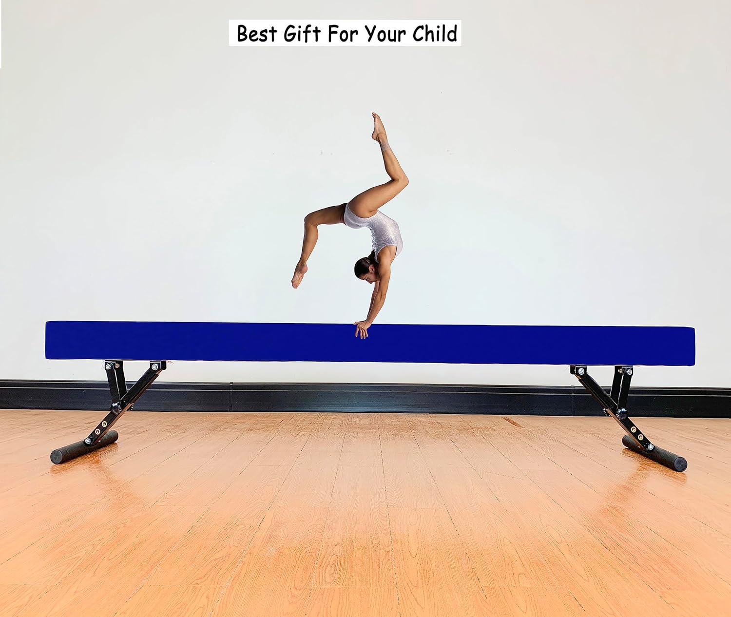 Adjustable Balance Beam 8 ft Gymnastic Beam Adjustable Height for Kids and Teenage of All Gymnastic Levels